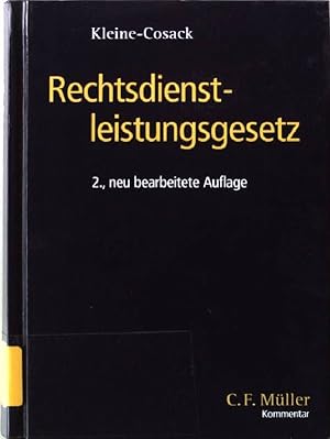 Immagine del venditore per Rechtsdienstleistungsgesetz. - Kommentar. venduto da books4less (Versandantiquariat Petra Gros GmbH & Co. KG)