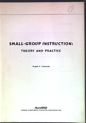 Seller image for Small-group instruction: theory and practice for sale by books4less (Versandantiquariat Petra Gros GmbH & Co. KG)