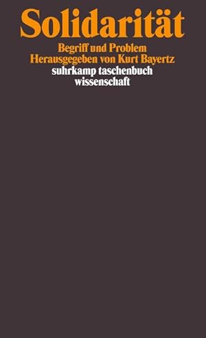 Seller image for Solidaritt : Begriff und Problem for sale by AHA-BUCH GmbH