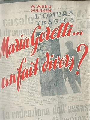 Maria Goretti - un fait divers?