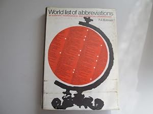 Seller image for World list of abbreviations for sale by Goldstone Rare Books