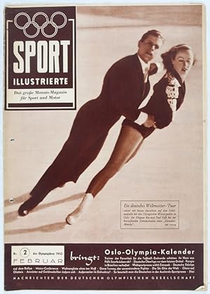 Seller image for Sport Illustrierte: Das groe Monats-Magazin fr Sport und Motor (Nr. 2 des Olympiajahres 1952, Februar) for sale by ERIC CHAIM KLINE, BOOKSELLER (ABAA ILAB)
