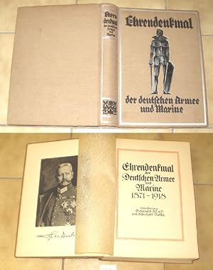 Seller image for Ehrendenkmal der Deutschen Armee und Marine 1871 - 1918 for sale by Versandhandel fr Sammler