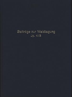 Imagen del vendedor de Beitrge zur Waidtagung Jahrgang 4/5 Teil 1-4 Deutsche Gesamtausgabe,Internationale Waidtagung Erfurt 1992 a la venta por Antiquariat Kastanienhof