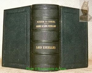 Seller image for Codes et lois usuelles class�es par ordre alphab�tique. Collationn�s sur les textes officiels pr�sentant en note sous chaque article des codes, ses diff�rentes modifications, la corr�lation des articles entre eux, la concordance avec le droit romain, l'ancienne l�gislation fran�aise et les lois nouvelles. Accompagn�s d'une table alphab�tique et d'une table chronologique. Huiti�me �dition contenant la l�gislation jusqu'� 1874. for sale by Bouquinerie du Varis
