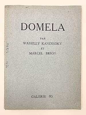 Image du vendeur pour Domela mis en vente par Old New York Book Shop, ABAA