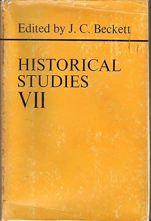 Seller image for Historical Studies VII: Papers read before the Irish Conference of Historians for sale by Dorley House Books, Inc.