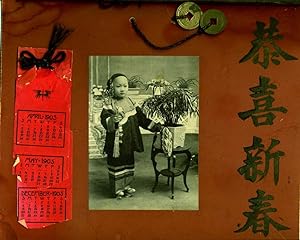 Chinese New Year Calendar for 1903, with coins
