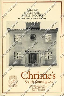 SALE OF DOLLS AND DOLLS' HOUSES. [CARD MODEL 1886. SET OF FIVE COMPOSITION BABY DOLLS.]. 16/04/19...