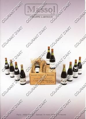 GRANDS VINS ANCIENS. COLLECTION D'UN AMATEUR ET DIVERS. GRANDS VINS ROUGES ET BLANCS. [NUITS ST G...