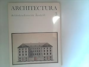 Bild des Verkufers fr ARCHITECTURA: Architekturhistorisk Arsskrift 3 zum Verkauf von ANTIQUARIAT FRDEBUCH Inh.Michael Simon