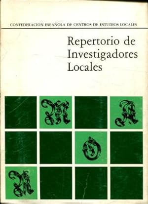 REPERTORIO DE INVESTIGADORES LOCALES.