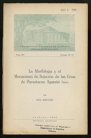 Imagen del vendedor de La Morfolgia Y El Mecanismo De Sujecion De Las Crias De Parastacus Agassizi Faxon a la venta por Between the Covers-Rare Books, Inc. ABAA