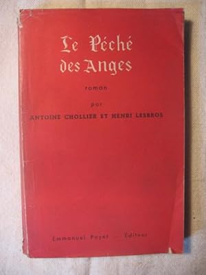 Image du vendeur pour Le pch des anges mis en vente par Tant qu'il y aura des livres