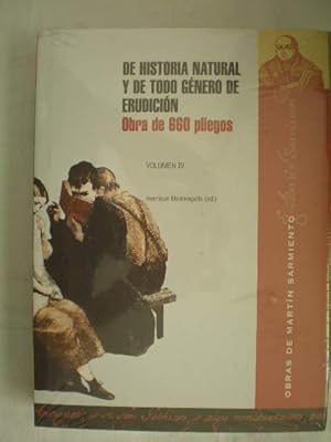 Imagen del vendedor de De historia natural y de todo gnero de erudicin. Volumen IV. Obra de 660 pliegos a la venta por Librera Antonio Azorn