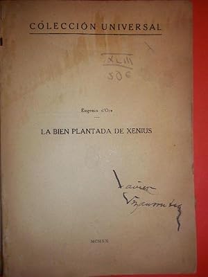 Imagen del vendedor de LA BIEN PLANTADA DE XENIUS. La traduccin del cataln ha sido hecha por Rafael Marquina. a la venta por Carmichael Alonso Libros