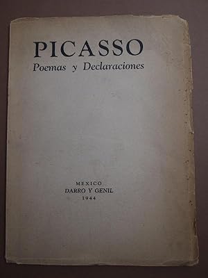 Imagen del vendedor de POEMAS Y DECLARACIONES. a la venta por Carmichael Alonso Libros