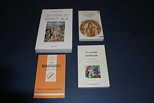 Seller image for 1. Ces Gens du Moyen ge. 2. La Socit Mdivale. 3. Les Origines Franques. 4. Les Mrovingiens. LOT DE 4 LIVRES SUR LE MOYEN AGE ET LA FRANCE MDIVALE. for sale by Bookinerie