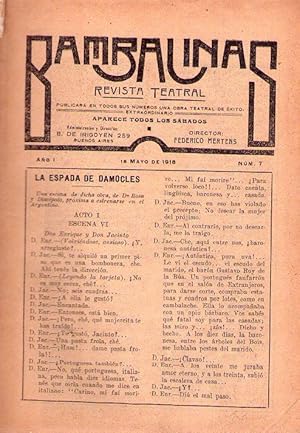 BAMBALINAS. Nos. 6, 7, 8, 12, 14, 16, 20, 26, 27, 32 y 39. Año I de 1918 y Nos. 40, 45, 54 y 61. ...