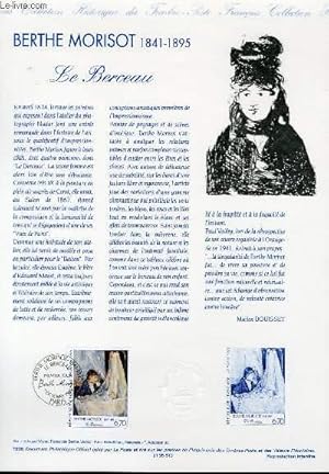 Bild des Verkufers fr DOCUMENT PHILATELIQUE OFFICIEL - BERTHE MORISOT 1841-1895 - LE BERCEAU (N2972 YVERT ET TELLIER) zum Verkauf von Le-Livre