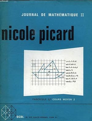 Seller image for JOURNAL DE MATHEMATIQUES, II, FASC. 2 / CM2 for sale by Le-Livre