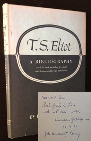 T.S. Eliot: A Bibliography