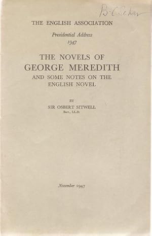 The Novels of George Meredith and Some Notes on the English Novel