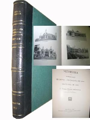 MEMORIAS DE LAS EXPOSICIONES REGIONAL VALENCIANA DE 1909 Y NACIONAL DE 1910