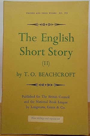 Seller image for The English Short Story (II) for sale by Stephen Peterson, Bookseller