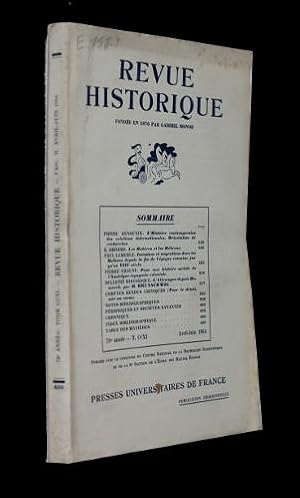 Bild des Verkufers fr Revue historique, tome CCXI, avril-juin 1954 (78e anne) zum Verkauf von Abraxas-libris