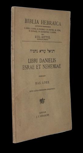 Bild des Verkufers fr Biblia hebraica n14 : Libri Danielis esrae et Nehemiae zum Verkauf von Abraxas-libris