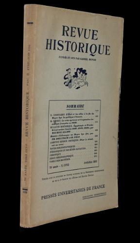 Image du vendeur pour Revue historique, tome CCVII, avril-juin 1952 (76e anne) mis en vente par Abraxas-libris