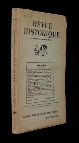 Imagen del vendedor de Revue historique, tome CCVII, janvier-mars 1952 (76e anne) a la venta por Abraxas-libris