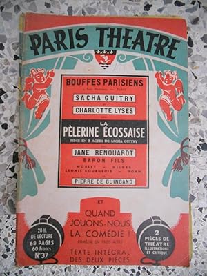 Imagen del vendedor de Paris-Theatre / La pelerine ecossaise / Quand jouons nous la comedie - Texte integral des deux pieces a la venta por Frederic Delbos