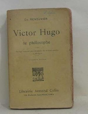 Imagen del vendedor de Victor hugo le philosophe a la venta por crealivres