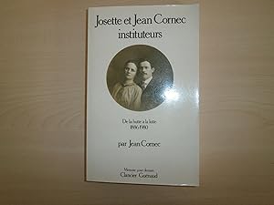 Imagen del vendedor de JOSETTE ET JEAN CORNEC INSTITUTEURS a la venta por Le temps retrouv