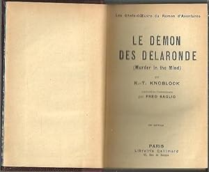 Imagen del vendedor de LE DEMON DES DELARONDE (MURDER IN THE MIND). a la venta por Librera Javier Fernndez