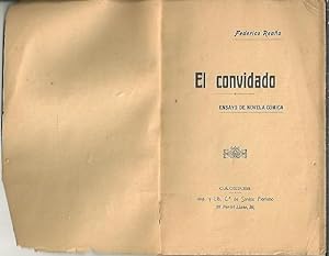 Bild des Verkufers fr EL CONVIDADO. ENSAYO DE NOVELA COMICA. zum Verkauf von Librera Javier Fernndez