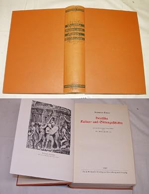 Bild des Verkufers fr Deutsche Kultur- und Sittengeschichte zum Verkauf von Versandhandel fr Sammler