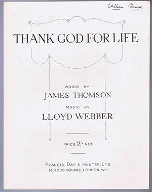 Image du vendeur pour Thank God for Life mis en vente par Bailgate Books Ltd