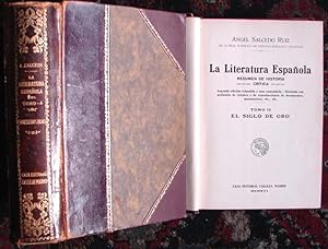 Bild des Verkufers fr LA LITERATURA ESPAOLA: RESUMEN DE HISTORIA CRTICA. TOMOS II Y IV zum Verkauf von Libreria anticuaria El Hierofante