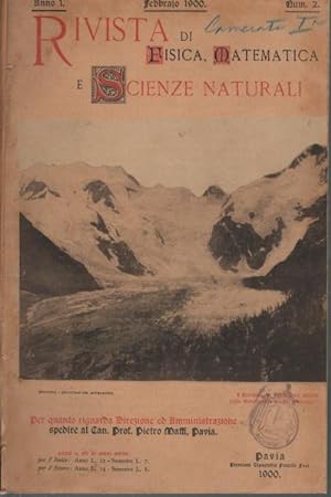 Seller image for Rivista di fisica, matematica e scienze naturali Marzo-Giugno 1900; Maggio 1906 = anno 1, nn. 3-6; anno 7, n. 77 for sale by Di Mano in Mano Soc. Coop