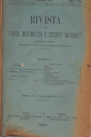 Seller image for Rivista di fisica, matematica e scienze naturali Fascicoli gennaio-dicembre 1911, anno 12, nn. 133-144 for sale by Di Mano in Mano Soc. Coop