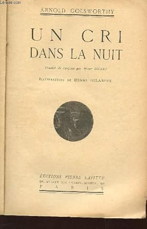 Imagen del vendedor de UN CRI DANS LA NUIT - a la venta por Le-Livre