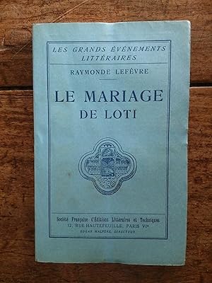 Image du vendeur pour LE MARIAGE DE LOTI mis en vente par KEMOLA