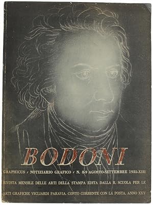 GRAPHICUS n.8/9 - 15 Settembre 1935-XIII. ONORANDO G.BATTISTA BODONI in occasione del Terzo Radun...