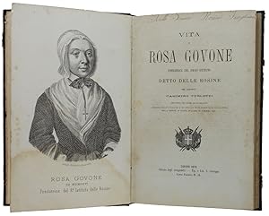 Seller image for VITA DI ROSA GOVONE Fondatrice del Regio Istituto detto Delle Rosine [rilegato con altri 2 libri biografici]: for sale by Bergoglio Libri d'Epoca