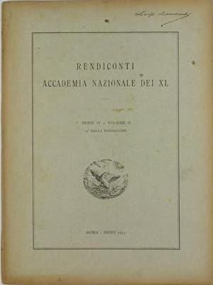 RENDICONTI ACCADEMIA NAZIONALE DEI XL. Serie IV - Volume II. - 74° dalla fondazione.: