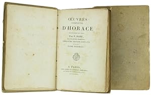 Seller image for OEUVRES COMPLETES D'HORACE traduites en vers par P.Daru. Tome I - Tome II.: for sale by Bergoglio Libri d'Epoca