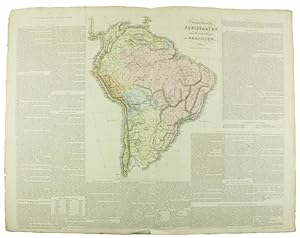 SÜDAMERIKANISCHE FREISTAATEN UND KAISERTHUM BRASILIEN. Historisch-geographisc-genealogischer Atla...